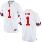 NCAA Ohio State Buckeyes Men's #1 Bradley Roby White Nike Football College Jersey OND4745TQ